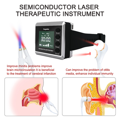 Orologio freddo medico di terapia laser di 450nm 650nm per controllo di ipertensione