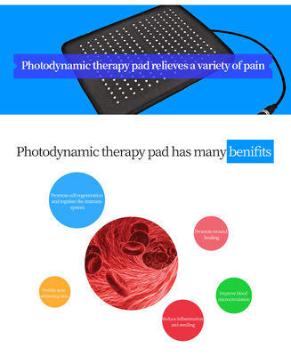 Cuscinetto giallo blu rosso di terapia della luce infrarossa PDT di sollievo dal dolore curativo arrotolato