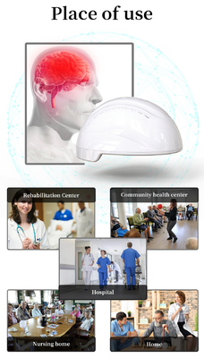 La clinica domestica applica la terapia 810nm di Nir Photobiomodulation Brain Helmet Disease